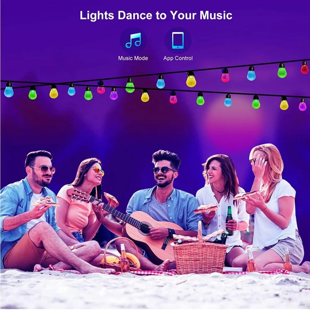 ❗️NWT❗️String Lights 36ft Outside Water & Shatterproof, APP, Remote Color Change